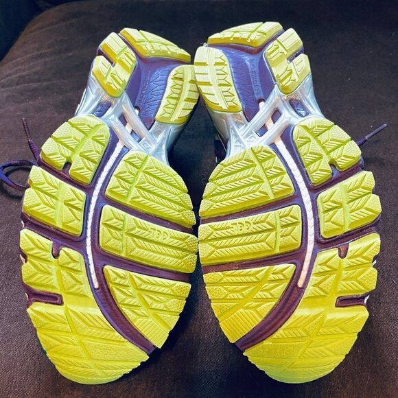 New ASICS GEL KAYANO 20 Black Blue Purple Lime 9 US Womens Medium - Picture 13 of 14